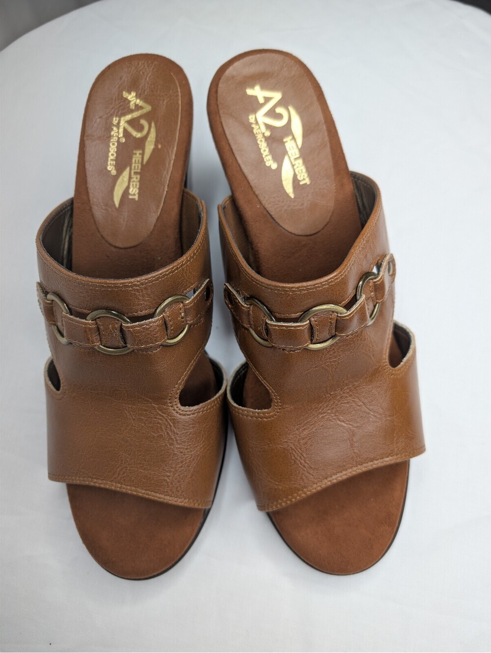 A2 by Aerosoles Brown Heeled Sandals Size 9M